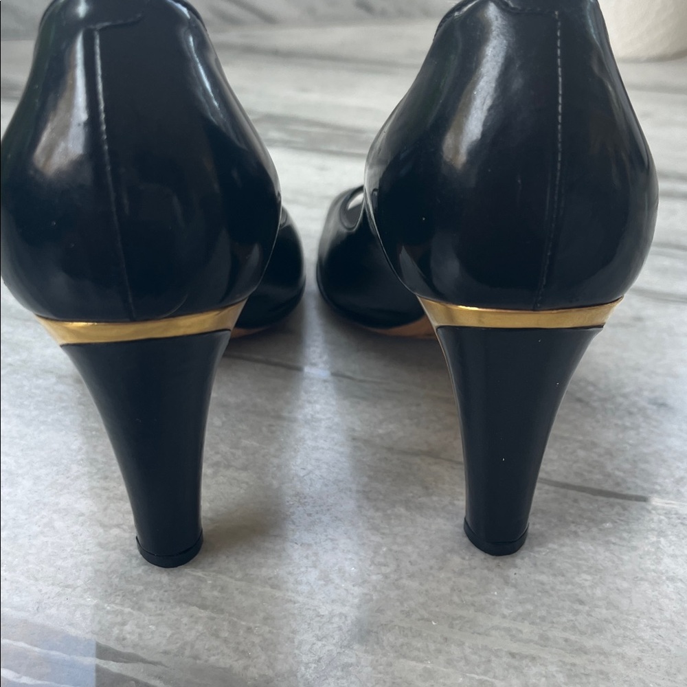 Jimmy Choo Black Peep Toe Pumps - Picture 7 of 10
